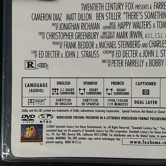 Factory sealed: There's Something about Mary Widescreen DVD w/ Special Features - Picture 7 of 9